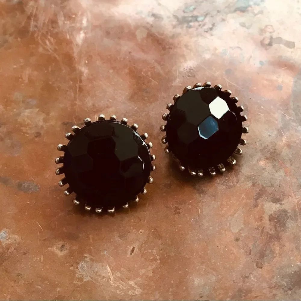 Vintage clip on costume earrings